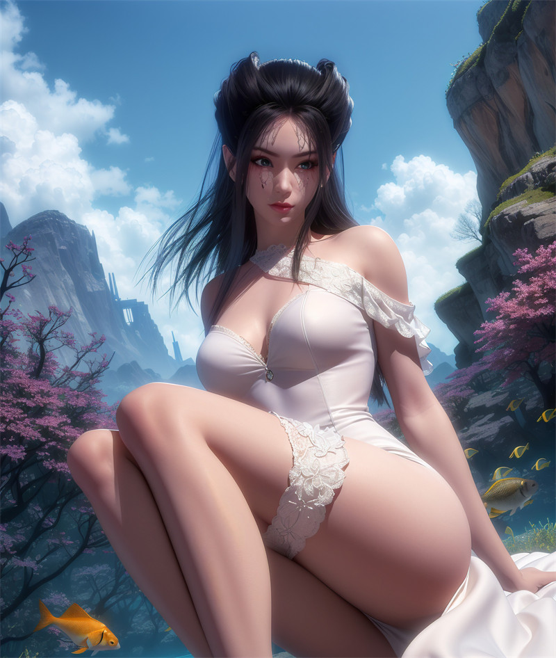 [第三百四十五期] [天行九歌] [焰灵姬 · 系列一] 吊带白丝 [21P]-漫狐