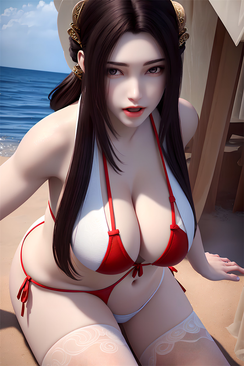 [第六百四十六期] [完美世界] [秦怡宁 · 系列一] 沙滩比基尼露出 [37P]-漫狐