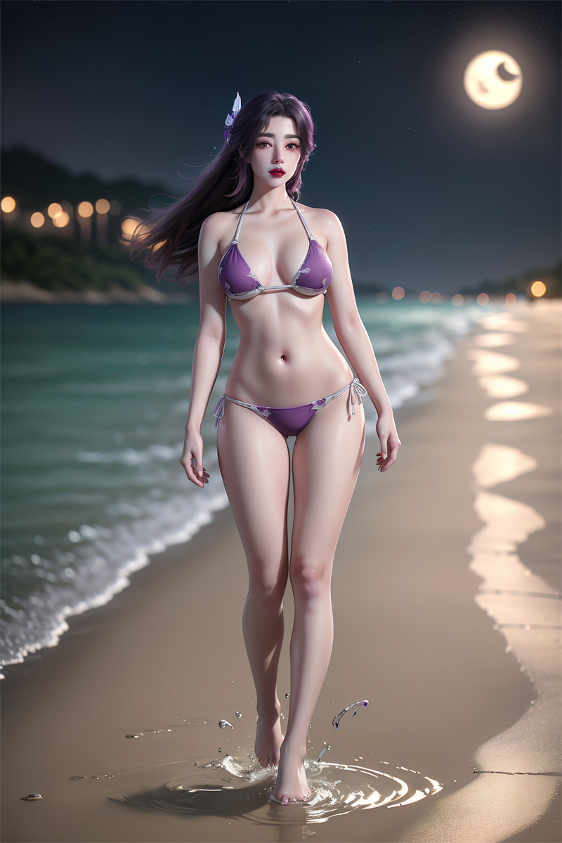 [第七百一十七期] [完美世界] [云曦 · 系列十五] 沙滩比基尼 [47P]-漫狐